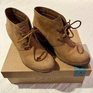 Sperry booties WORN ONCE